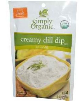 Simply Organic Creamy Dill Dip (12×0.7OZ )