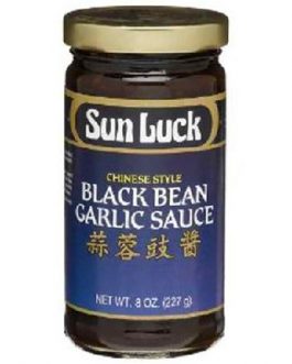 Sun Luck Blck Bn Garlic Sauce (1x8OZ )