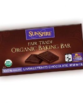 Sunspire Unsweetened Baking Bar (12x4OZ )