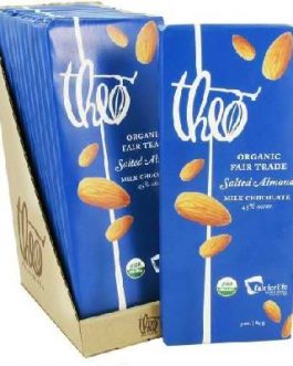 Theo Chocolate Mk Chocolate Slt Almond (12x3OZ )