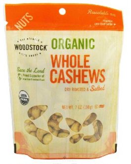 Woodstock R/S Lrg Whole Cashews (8x6OZ )