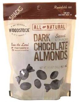 Woodstock Dark Chocolate Almonds (8×8.5OZ )