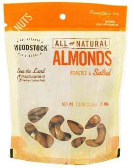 Woodstock R/S Almonds (8×7.5OZ )