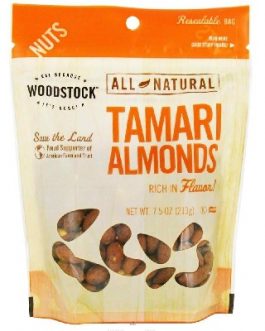 Woodstock Tamari Almonds (8×7.5OZ )