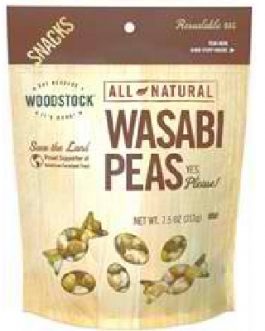 Woodstock Peas Wasabi Natural (8×7.5OZ )