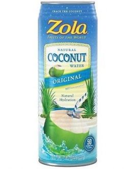 Zola Brazilian Fruits 100% Nat Coconut Water (12×17.5OZ )