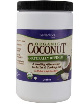 Better Body Foods Coconut Oil, Naturally Refined (6×28 OZ)