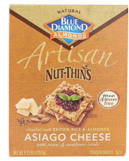 Blue Diamond Asiago Cheese & Seed  Crackers(12×4.25OZ)