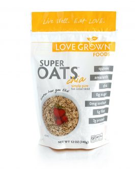 Love Grown Foods Cereal, Super Oats, Simply Pure (6×12 OZ)