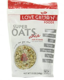 Love Grown Foods Cereal, Super Oats, Nuts & Seeds (6×12 OZ)