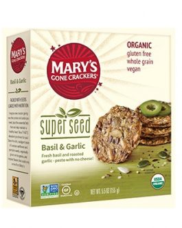 Mary’s Gone Crackers Super Seed Basil & Garlic  (6×5.5 OZ)