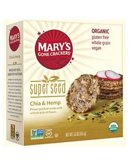 Mary’s Gone Crackers Super Seed Chia & Hemp  (6×5.5 OZ)