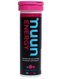 Nuun Active Hydration Energy: Hydrating Electrolyte Tablets, Wild Berry (8X10 Ct)