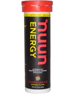 Nuun Active Hydration Energy, Effervescent Electrolyte & Caffeine Supplement, Cherry Limeade (8X10 Ct)