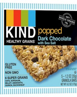 Kind Popped Dark Chocolate With Sea Salt  (8×5 Ct)