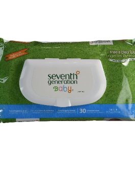 Seventh Generation Free And Clear Baby Wipes Travel Pack (12X30 Ct)