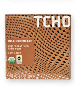 Tcho Milk Chocolate Bar 53% Cacao (12×2.5 OZ)