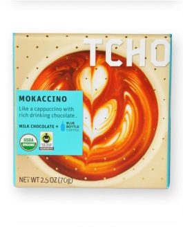 Tcho Organic Mokaccino Chocolate Bar (12×2.5 OZ)