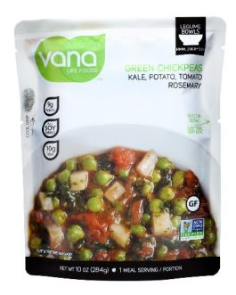 Vana Life Legume Bowls Green Chickpeas Kale Potato Tomato Rosemary (6×10 OZ)