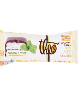 Theo Chocolate Organic Milk Chocolate Mint Coconut Bites (12×1.3 OZ)