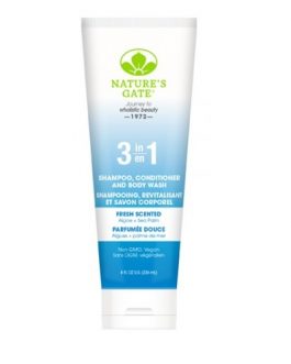 Nature’s Gate 3 In 1 Shampoo, Conditioner And Body Wash Fresh Scented (1×8 OZ)