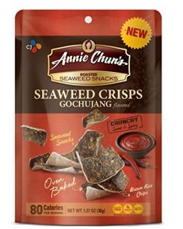 Annie Chun’s Roasted Seaweed Crisps Gochujang (10×1.27 OZ)