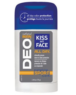 Kiss My Face Natural Man All Day Deodorant Energizing Sport Scent (1×2.48 OZ)