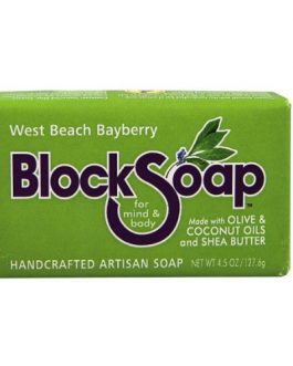 Block Soap Bar West Beach Bayberry (12×4.5 OZ)