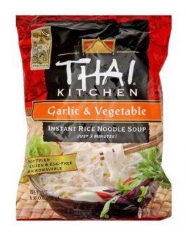 Thai Kitchen Instant Rice Noodle Soup Garlic & Vegetable (12×1.6 OZ)