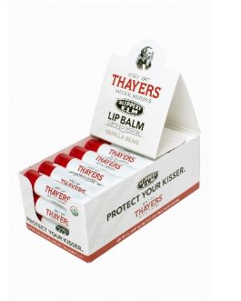 Thayers Organic Slippery Elm Lip Balm Vanilla Bean (24×0.15 OZ)