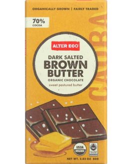 Alter Eco Dark Salted Brown Butter Organic Chocolate (12×2.82 OZ)