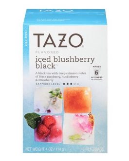 Tazo Herbal Iced Tea Black Blushberry (4×6 BAG )