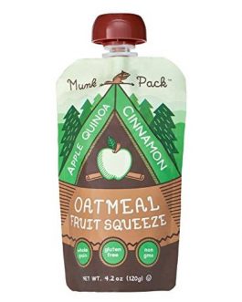 Munk Pack Oatmeal Fruit Squeeze Apple Quinoa Cinnamon (6×4.2 OZ)