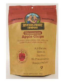 Sisters Fruit Company Cinnamon Apple Chips  (12X2.25 OZ)