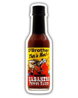 O`Brothers Hot Sauce Habanero Pepper Sauce (12X5 OZ)