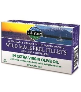 Wild Planet Mackerel Fillets In Extra Virgin Olive Oil (12×4.37 OZ)