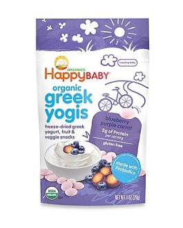 Happy Baby Happy Yogis Blueberry and Purple Carrot Organic Yogurt  (8×1 OZ)