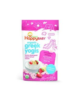 Happy Baby Happy Yogis Strawberry and Banana Organic Yogurt  (8×1 OZ)