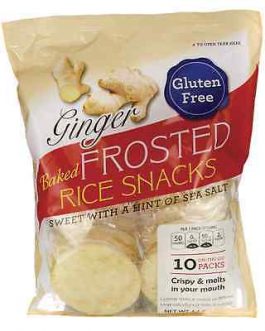 Kameda Crisps Frosted Rice Crackers Ginger (6×4.1 OZ)