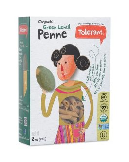 Tolerant Organic Green Lentil Penne (6×8 OZ)