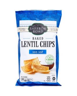 Saffron Road Baked Lentil Chips Sea Salt (12X4 OZ)