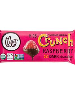 Theo Chocolate Kids’ Crunch Dark Chocolate Raspberry (12×1 OZ)