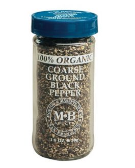 Morton & Bassett Organic Coarse Ground Black Pepper (3×1.8 OZ)