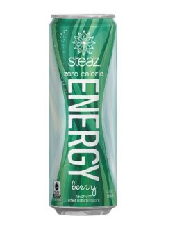 Steaz Organic Energy Zero Calorie Berry (12×12 OZ)