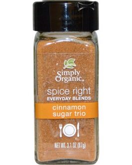 Simply Organic Organic Spice Right Everyday Blends, Cinnamon Sugar Trio (6X3.1 OZ)