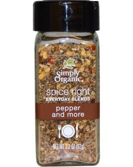 Simply Organic Organic Spice Right Everyday Blends, Pepper And More (6X2.2 OZ)