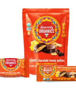 Heavenly Organics Chocolate Honey Peanut Patties (16×1.16 OZ)