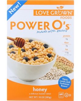 Love Grown Foods Power O’s Cereal Honey (6×10 OZ)