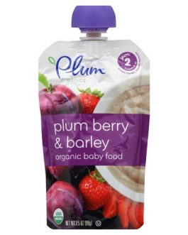 Plum Organics Plum Berry & Barley, Yum 2, 6 Months & Up (6X3.5 OZ)