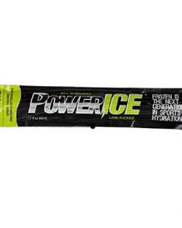 Powerice Enhanced Frozen Hydrator All Natural Freezer Bars, Lime Kicker (6X6 Ct)